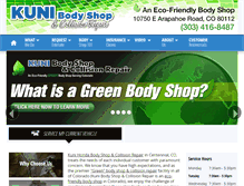 Tablet Screenshot of kunibodyshop.com